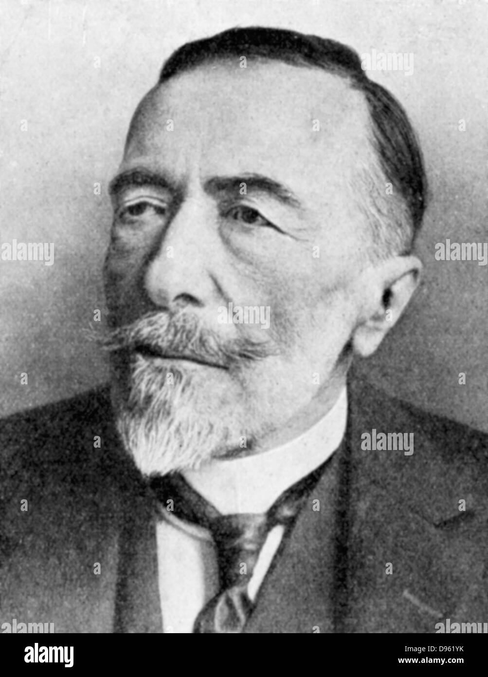 Joseph Conrad (1857-1924) Polish-born British novelist. Stock Photo