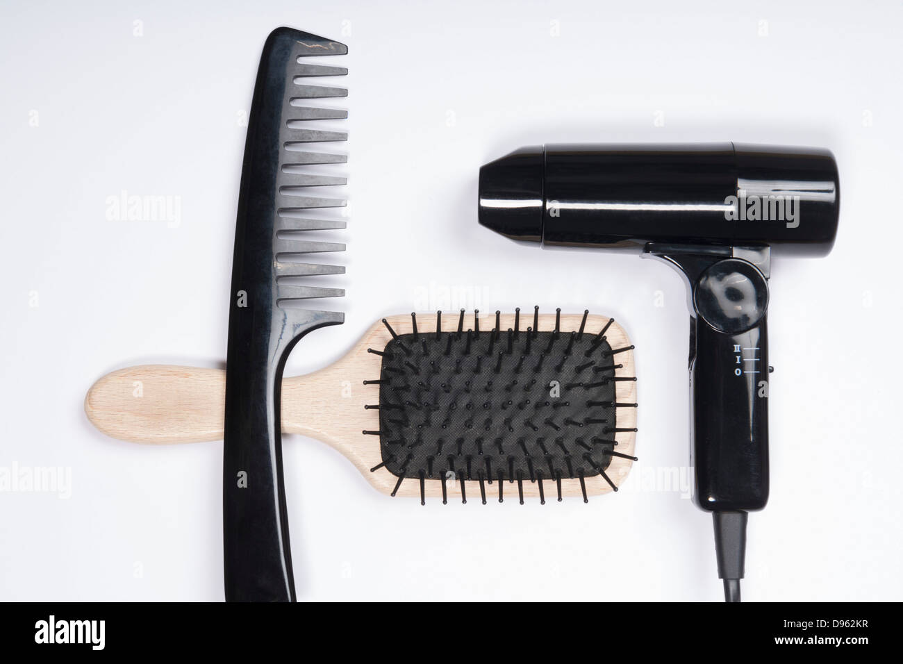 Hair dryer comb hi-res stock photography and images - Alamy