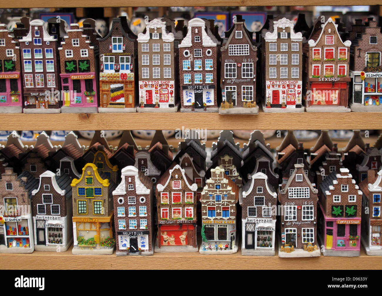 Miniature Dutch houses Stock Photo - Alamy