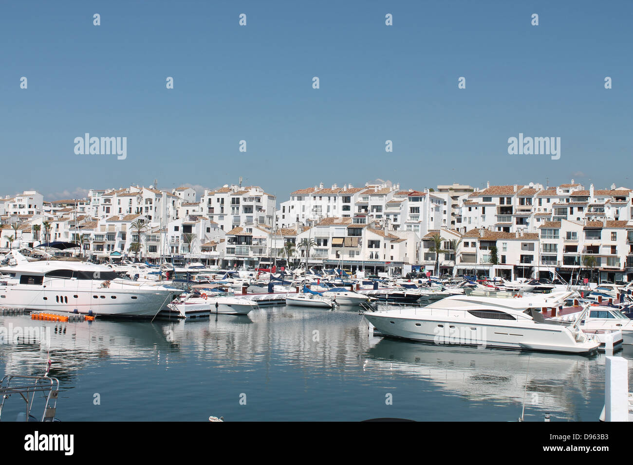 Yachts, Marina, Puerto Banus, Near Marbella, Andalucia, Spain Stock Photo
