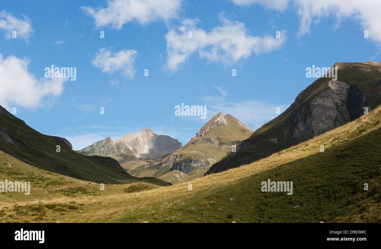 Italy, View of Pfunderer Berge Stock Photo
