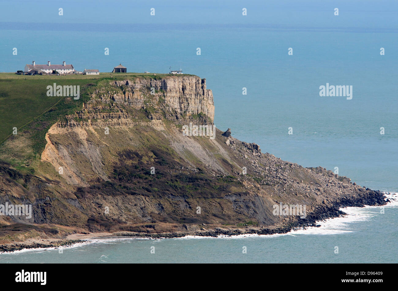 A view of St. Aldhelm's Head on the Dorset coast Stock Photo