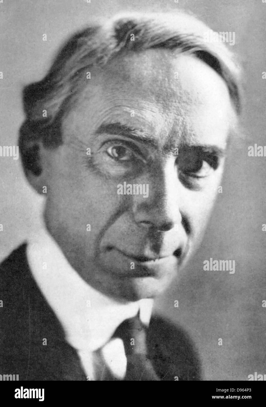 Bertrand Arthur William Russell, 3rd Earl Russell (1872-1970). British philosopher and mathematician. Nobel prize for literature 1950. Stock Photo