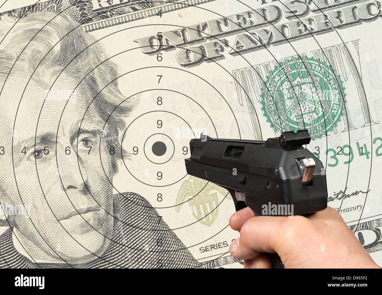 Shooting target Stock Photo