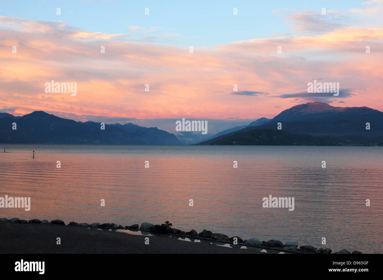 Evening sky over mountain near hi-res stock photography and images - Alamy