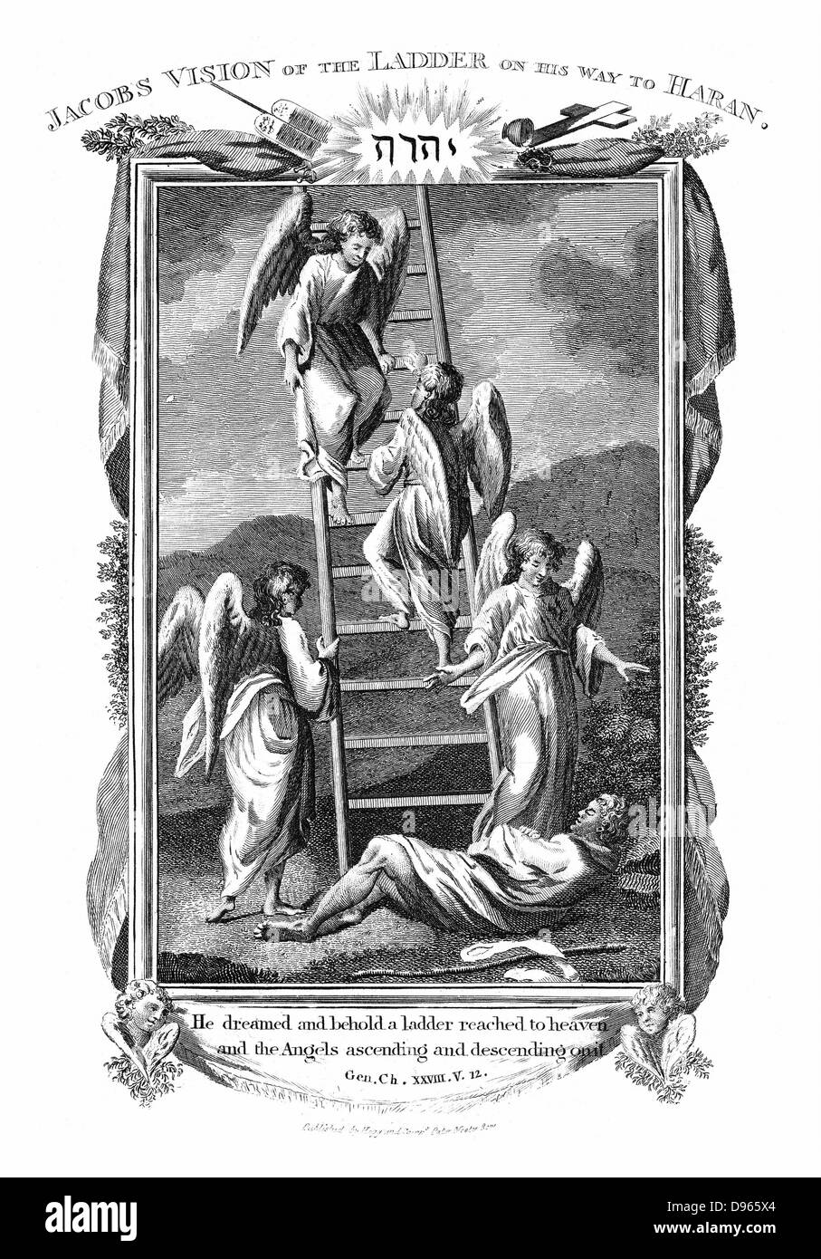 Jacobs ladder heaven Black and White Stock Photos & Images