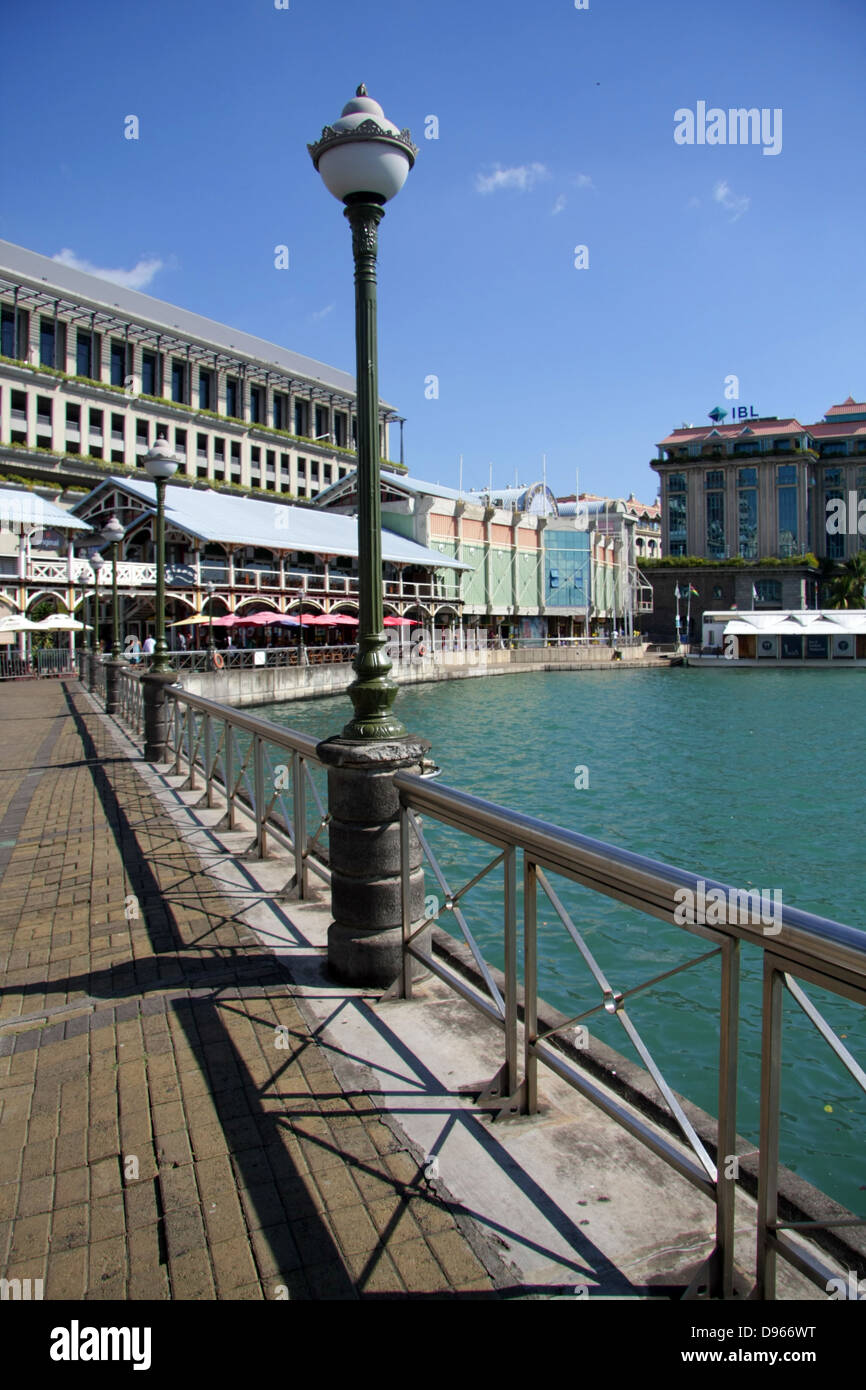 The Waterfront At Port Louis Harbour Mauritius Stock Photo
