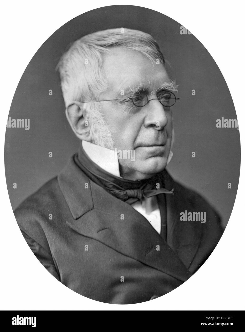 George Biddell Airy (1801-1892) English astronomer and geophysicist. Astronomer Royal (1835-1881). Photograph published 1877. Woodburytype Stock Photo