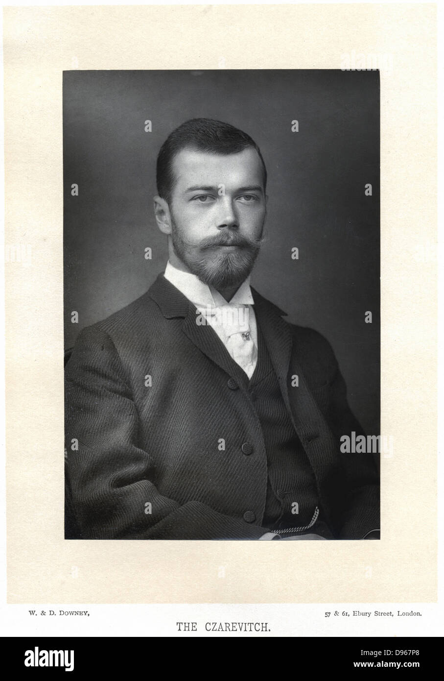 Nicholas ii 1868 1918 tsar of russia from 1894 hi-res stock