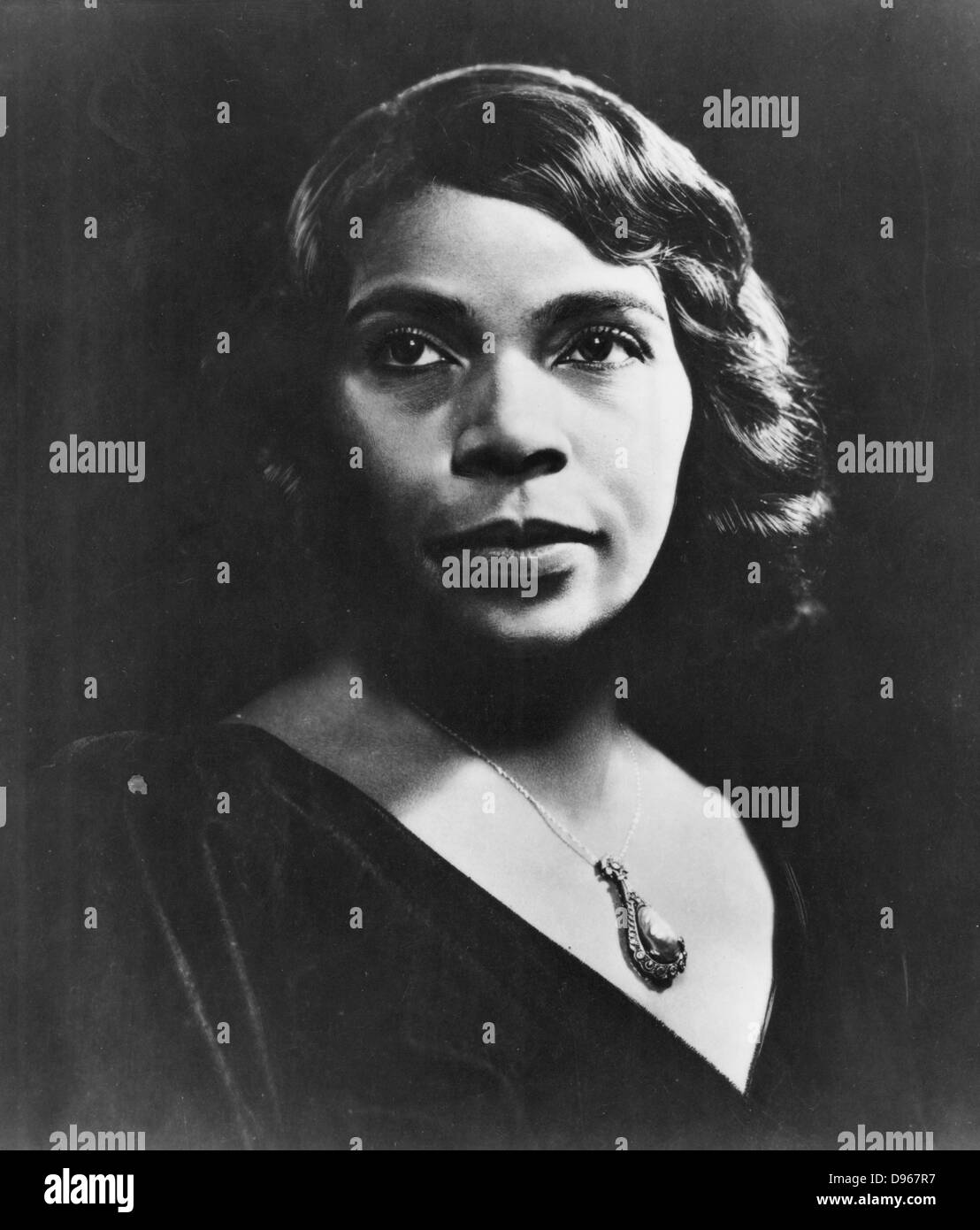 Marian Anderson  (1899-1993) American contralto. First black singer to appear at the Metropolitan Opera, New York (1955). Stock Photo