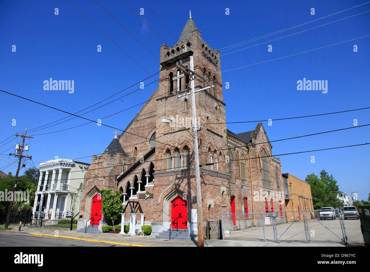 The First Emanuel Baptist Church was erected 1886 in the Carondelet