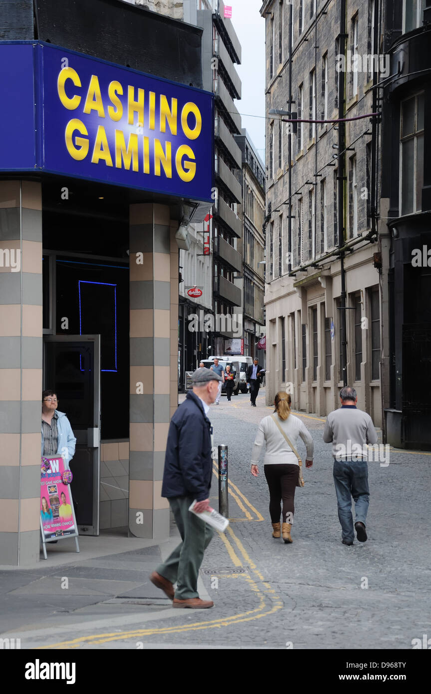 Gaming establishment on Mitchell Street, Glasgow, Scotland, UK Stock Photo