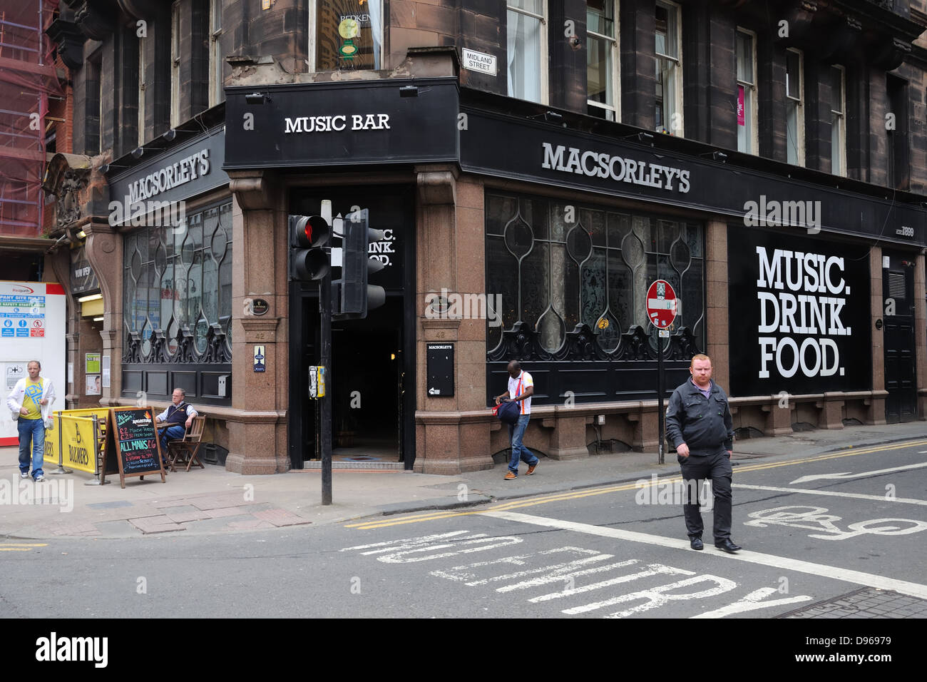 MacSorley's music bar in Glasgow city centre, Scotland, UK Stock Photo