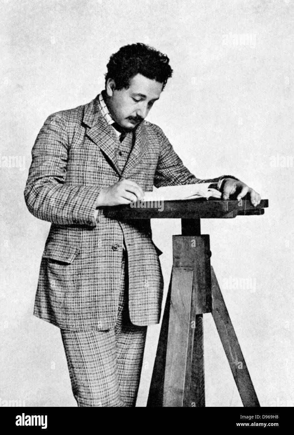 Albert Einstein (1879-1955) German-Swiss mathematician: Relativity: Einstein in 1905 aged 26 Stock Photo