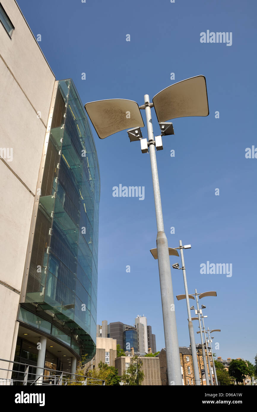 Modern diffused street lighting in Glasgow, Scotland, UK Stock Photo
