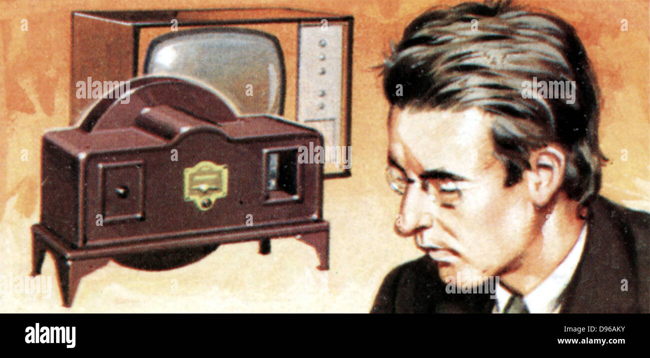 Tv Invention Early pioneer of television hi-res stock photography and images - Alamy