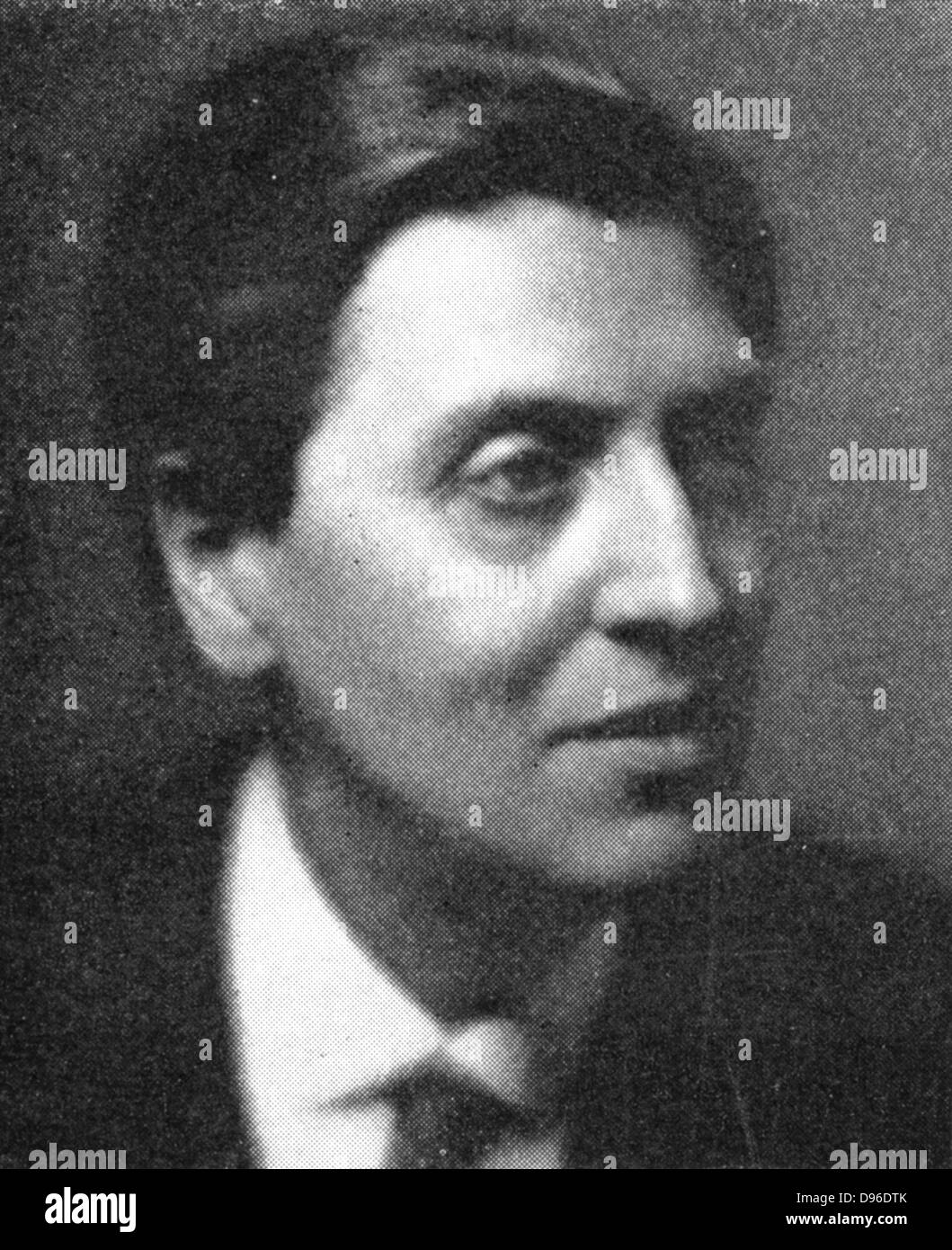 Alban Berg (1885-1935) Austrian composer, a pupil of Schoenberg. Stock Photo