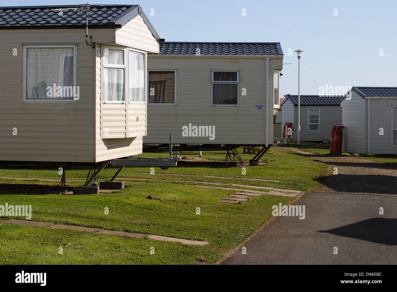 Caravans berwick upon tweed holiday hires stock photography and images
