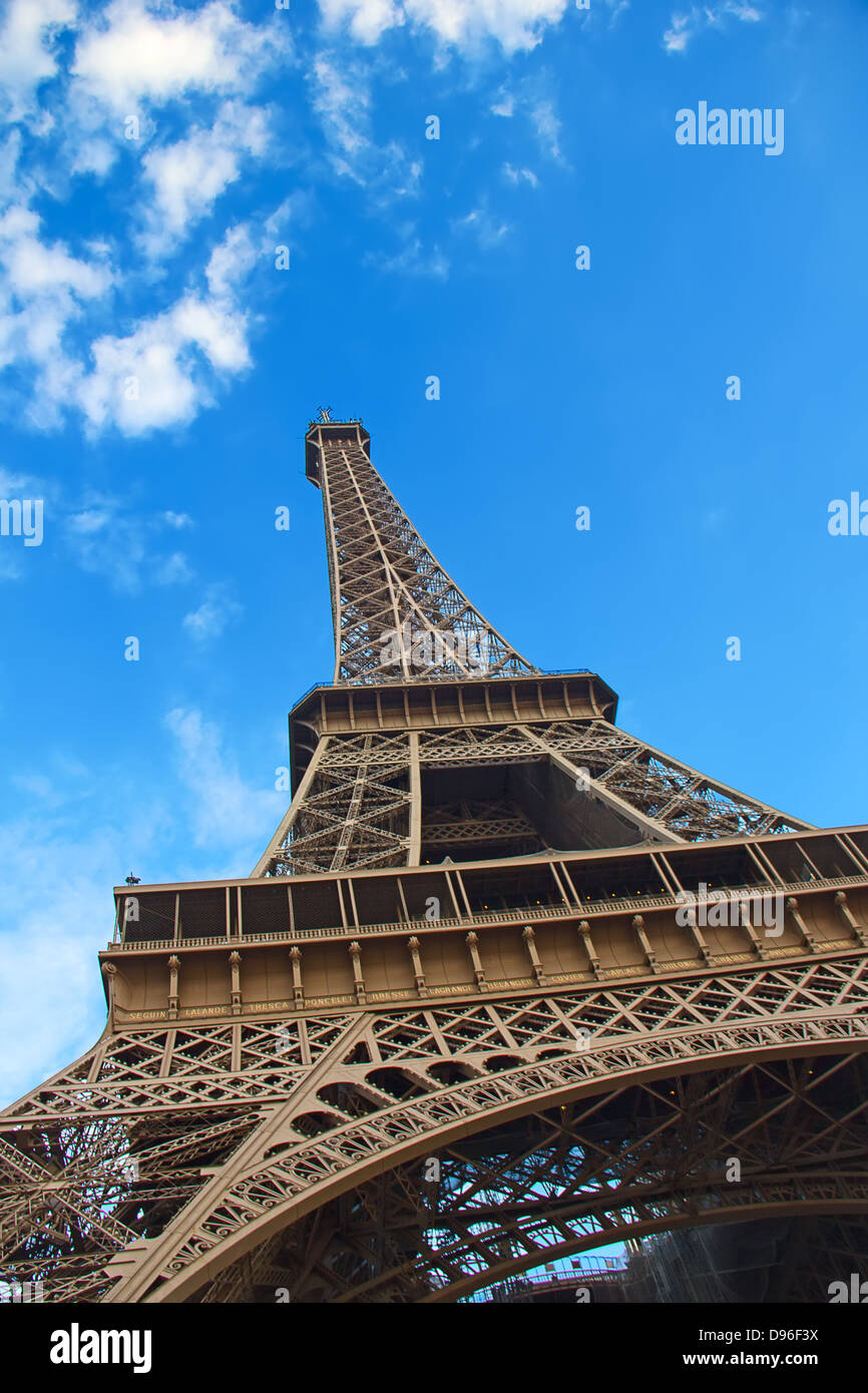 Eiffel tower - onr the main symbols of Paris Stock Photo