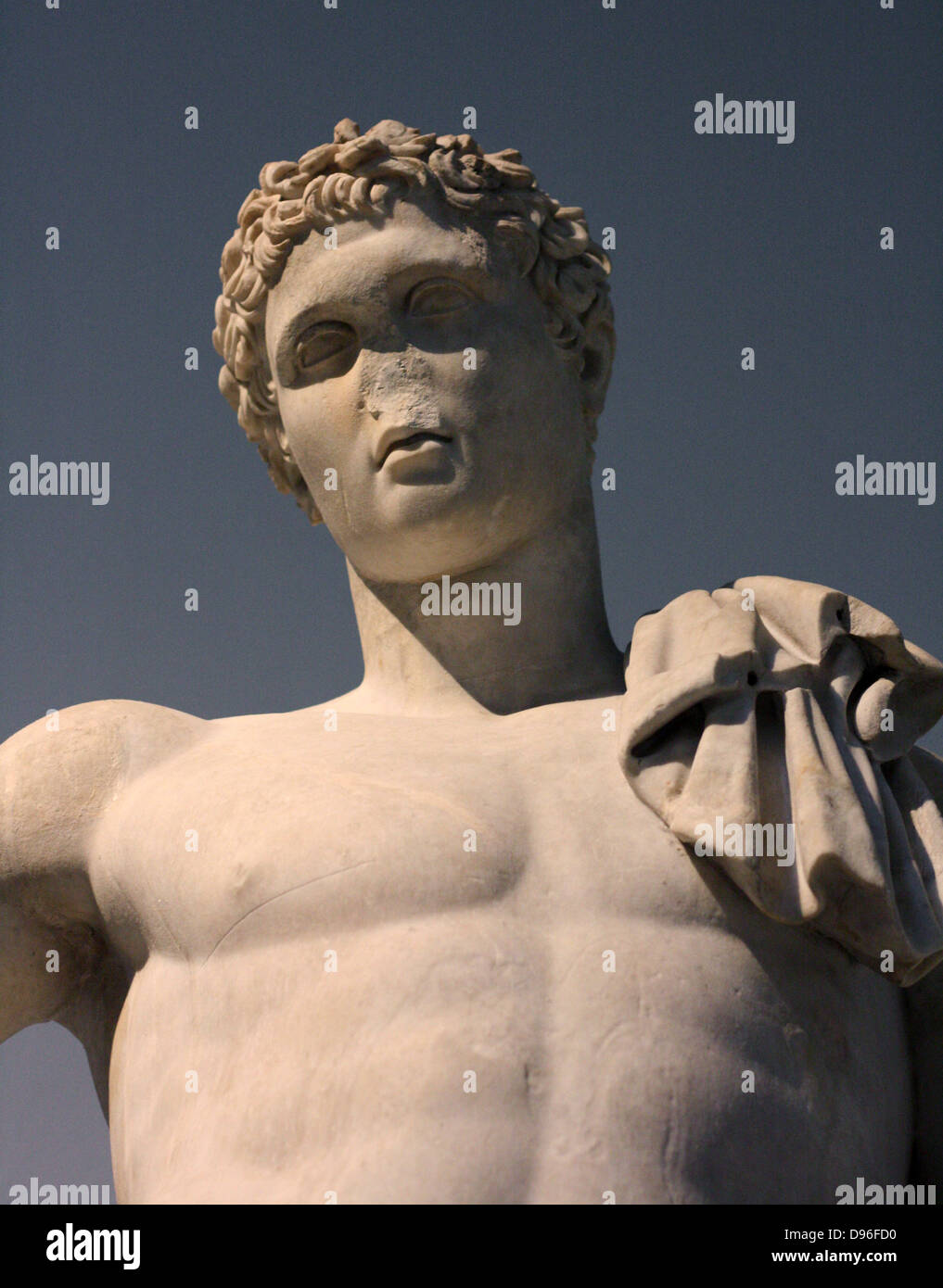'Kew Gardens Hermes'. Statue of Hermes, the patron god of the gymnasium. Roman, 1st century AD copy of a Greek original from 330-300 BC. Stock Photo