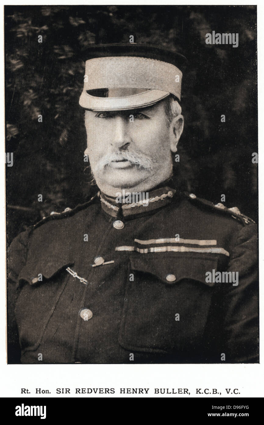 Henry Redvers Buller (1839-1908) British soldier. Won V.C. at Inhlobane, in Zulu War, 1879. Commander-in-chief  at beginning of 2nd Boer War. Relieved Ladysmith, 1900. Stock Photo