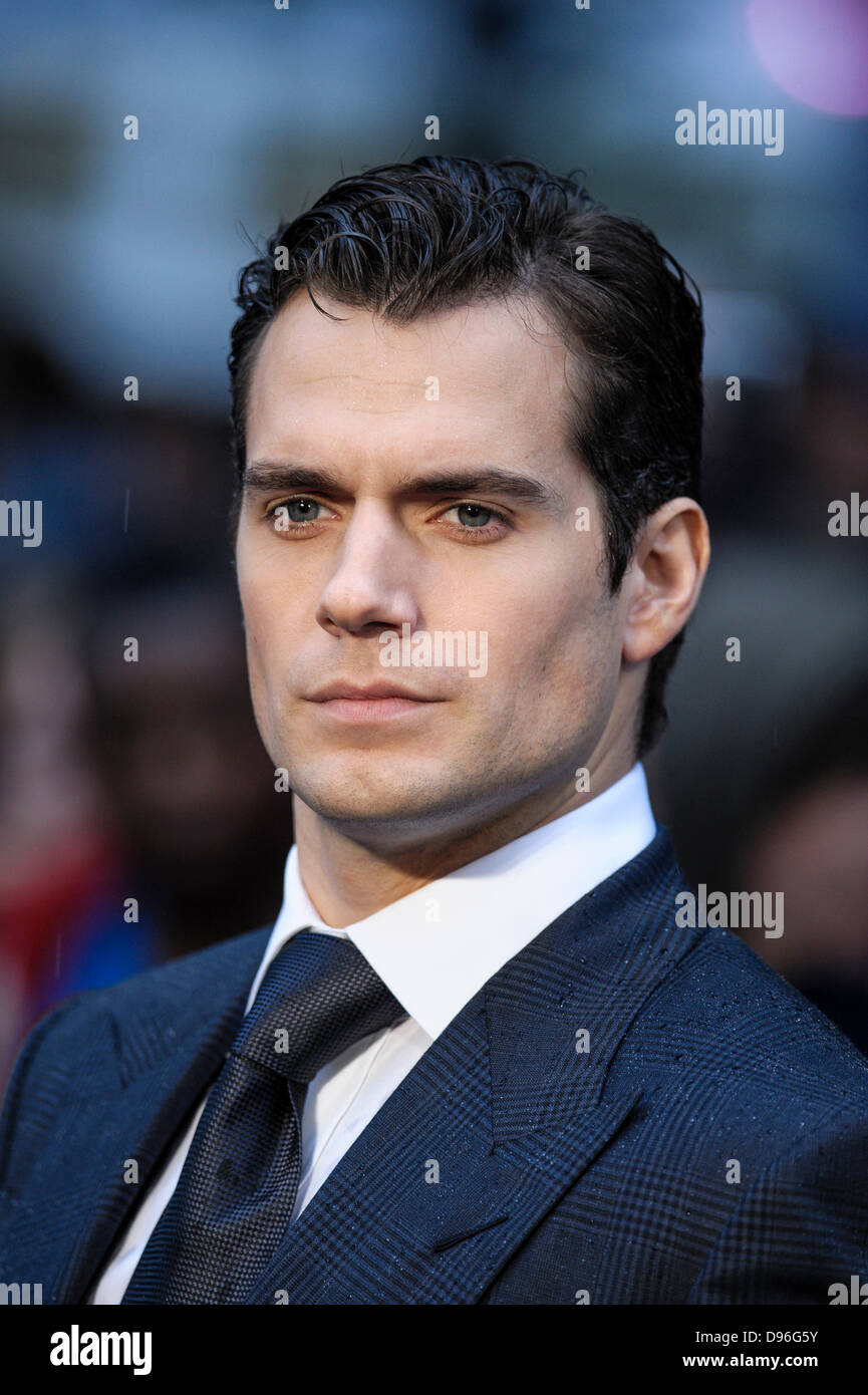Henry Cavill attends the European premiere for MAN OF STEEL on 12/06/2013 at Empire and Odeon Leicester Square, London. Persons pictured: Henry Cavill, Actor, Superman. Picture by Julie Edwards Stock Photo