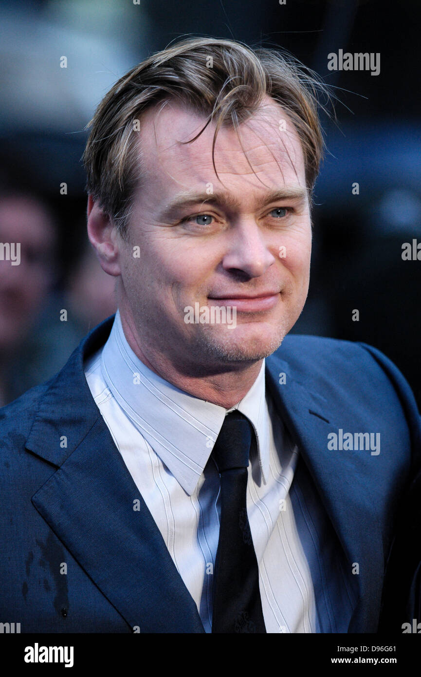 Christopher Nolan attends the European premiere for MAN OF STEEL on 12