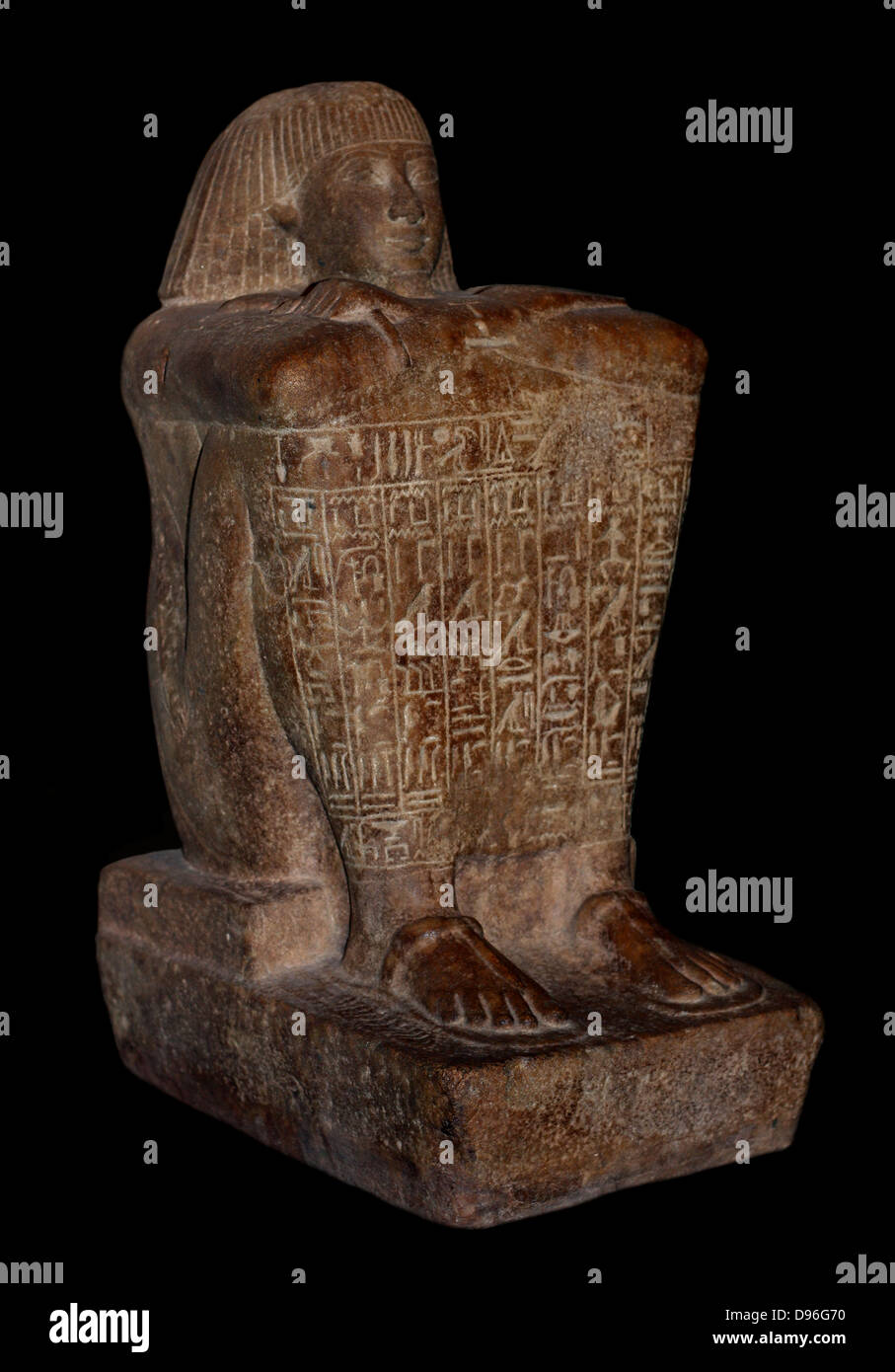 Ancient Egyptian Block Statue High Resolution Stock Photography and