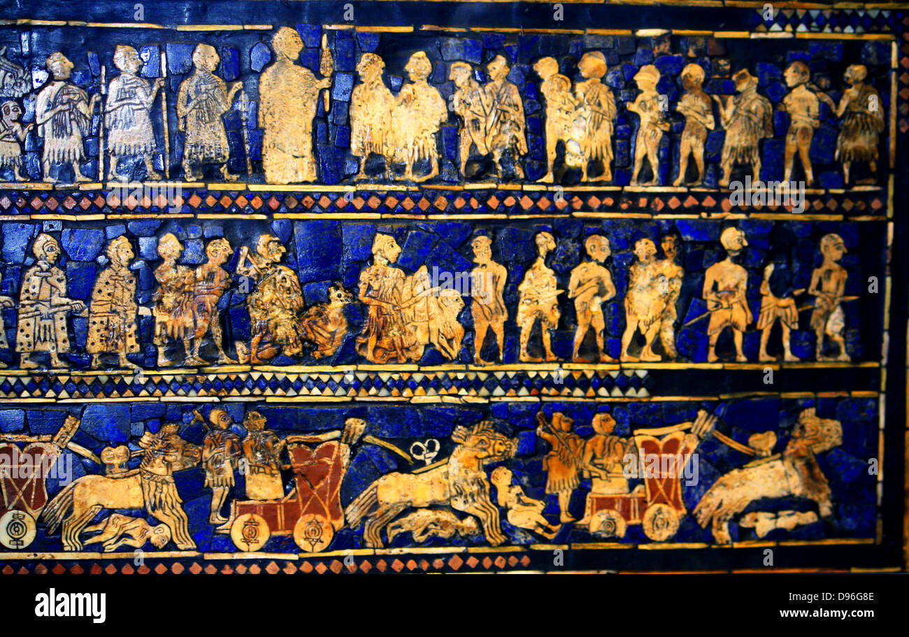 From The Standard Of Ur Peace Side Sumerian Artefact Circa 2600 Excavated From The Royal Tomb In The City Of Ur In The 19 S South Of What Is Now Baghdad In From The Standard Of Ur Peace Side Sumerian Artefact Circa 2600 Excavated From The Royal Tomb In The City Of Ur In The 19 S South Of What Is Now Baghdad In
