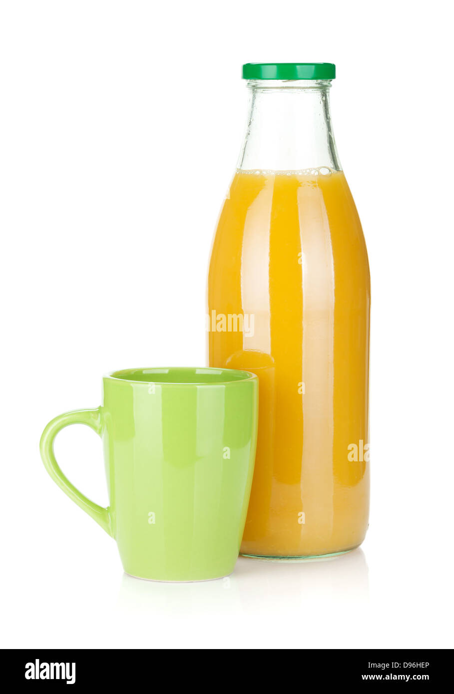 Jug of orange juice isolated on white Stock Photo - Alamy