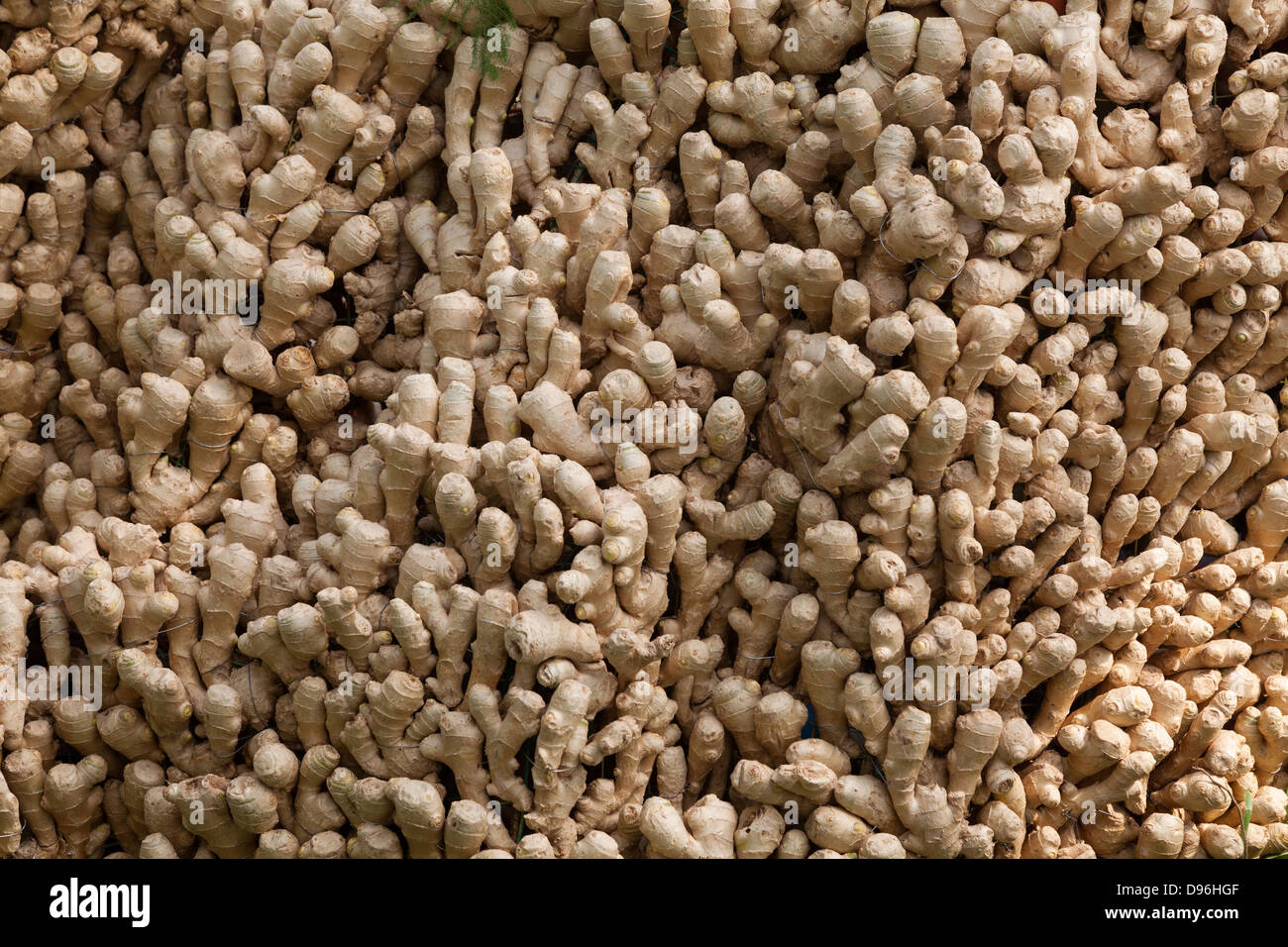 Ginger, Vegetable Background Stock Photo