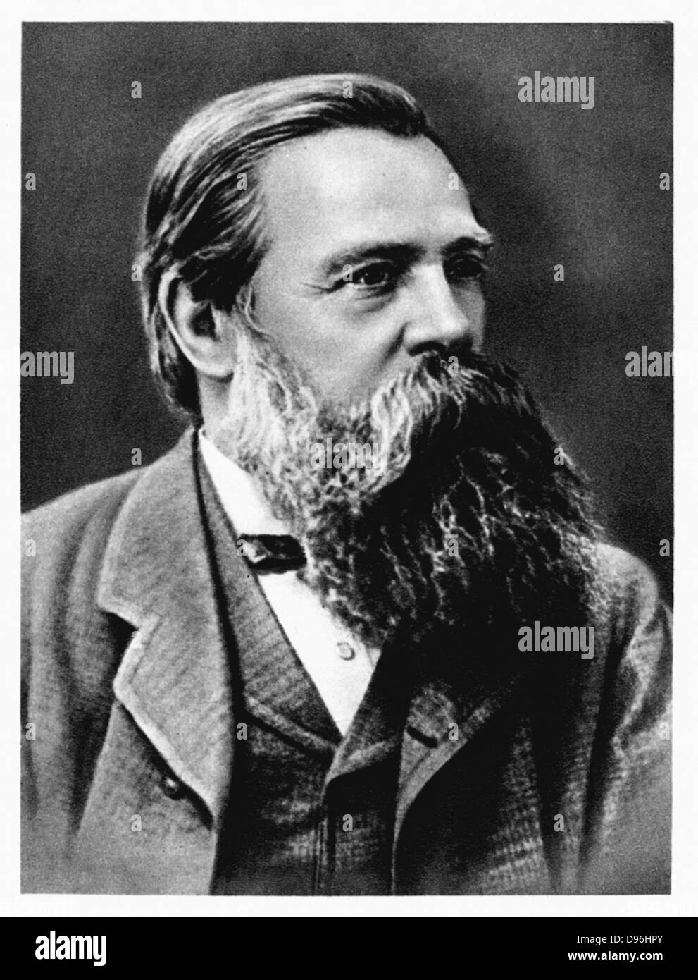 Friedrich Engels (1820-95) in 1879. German socialist and collaborator and supporter of Karl Marx. Lived mainly in England from 1842.  Cooperated on the Communist Manifesto (1848). Stock Photo