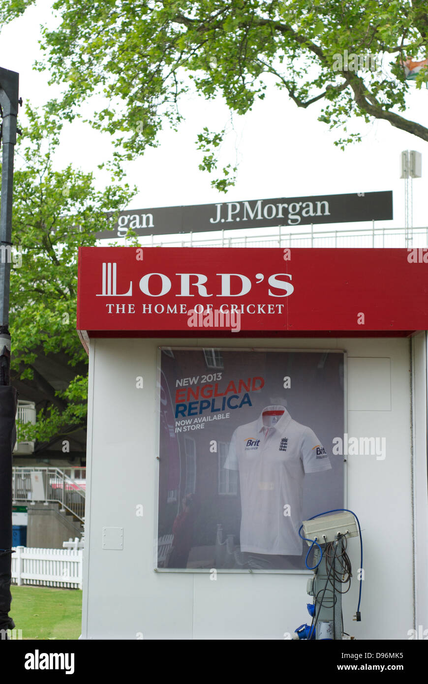 A concession stand at the Nursery End of Lord's Cricket ground London Stock Photo Alamy