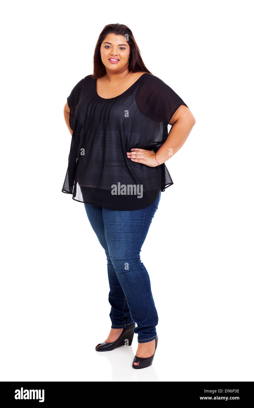 Nice Plus Size American Xxl Woman Stock Photo 1418704571