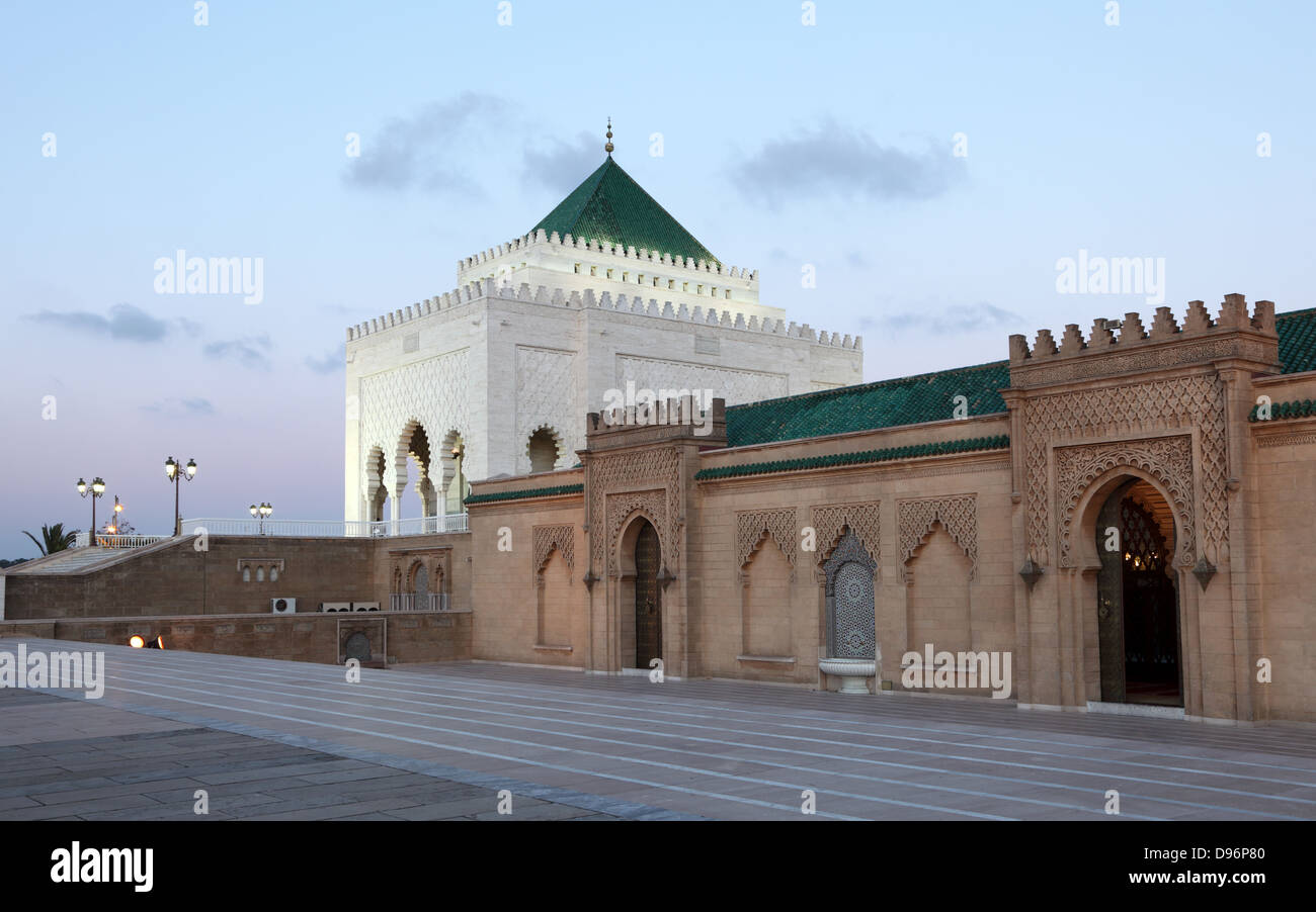 Mausoleum of Mohammed V in Rabat, Morocco Stock Photo