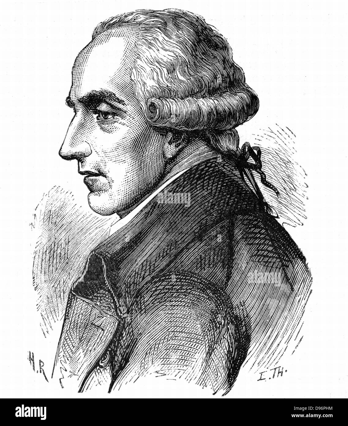 Pierre Simon Laplace (1749-1827), French mathematician and astronomer. [1881]. His five volume 'Mecanique celeste' 1799-1825 was the greatest work on celestial mechanics since Newton's 'Principia'. From 'A Popular History of Science' by Robert Routledge. Stock Photo