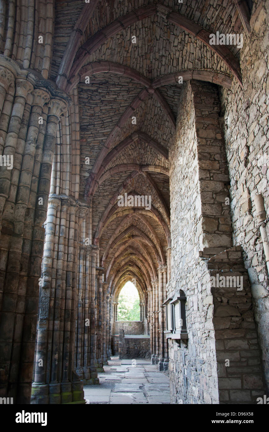 Church, Holyrood Palace, Edinburgh, Lothian, Scotland, Great Britain, Europe , Ruine der Klosterkirche Holyrood, Holyrood Palace Stock Photo