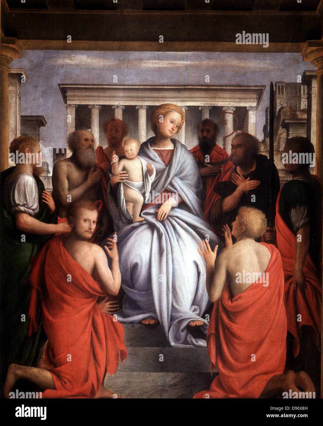 Madonna. Bartolommeo Suardi Bramantino (c1450-1536) Italian painter, Lombard school. Stock Photo