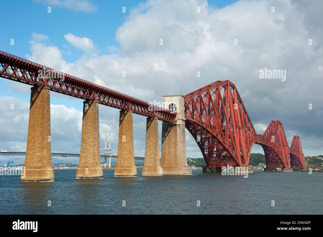 Bridges, Firth of Forth, Edinburgh, Lothian, Scotland, Great Britain, Europe , Bruecken ueber den Firth of Forth, Edinburg, Loth Stock Photo
