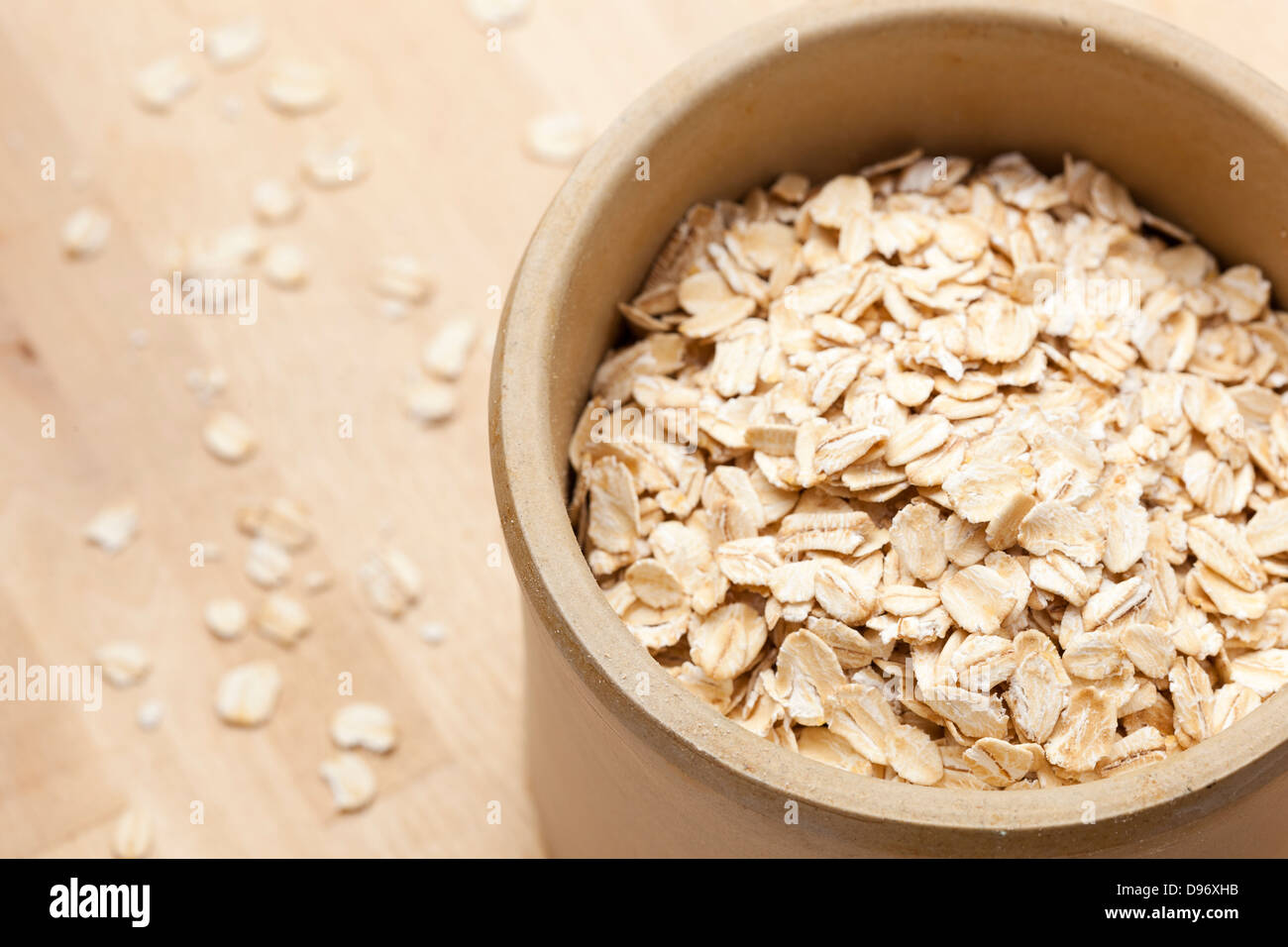 A Healthy Dry Oat meal background Stock Photo