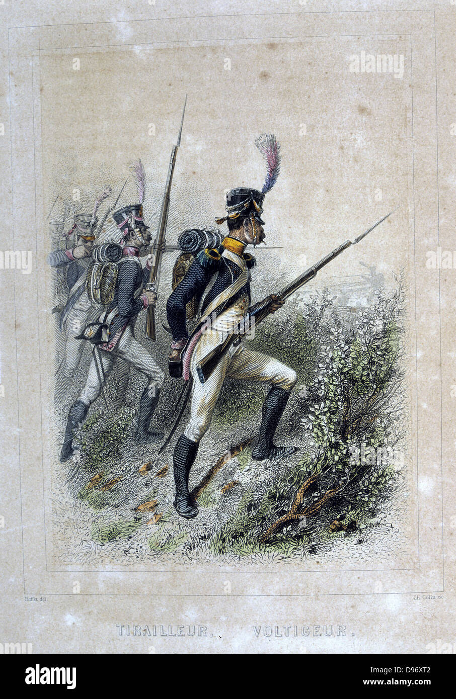 Light Infantry Skirmisher. From 'Napoleon 1er et la Garde Imperiale' by