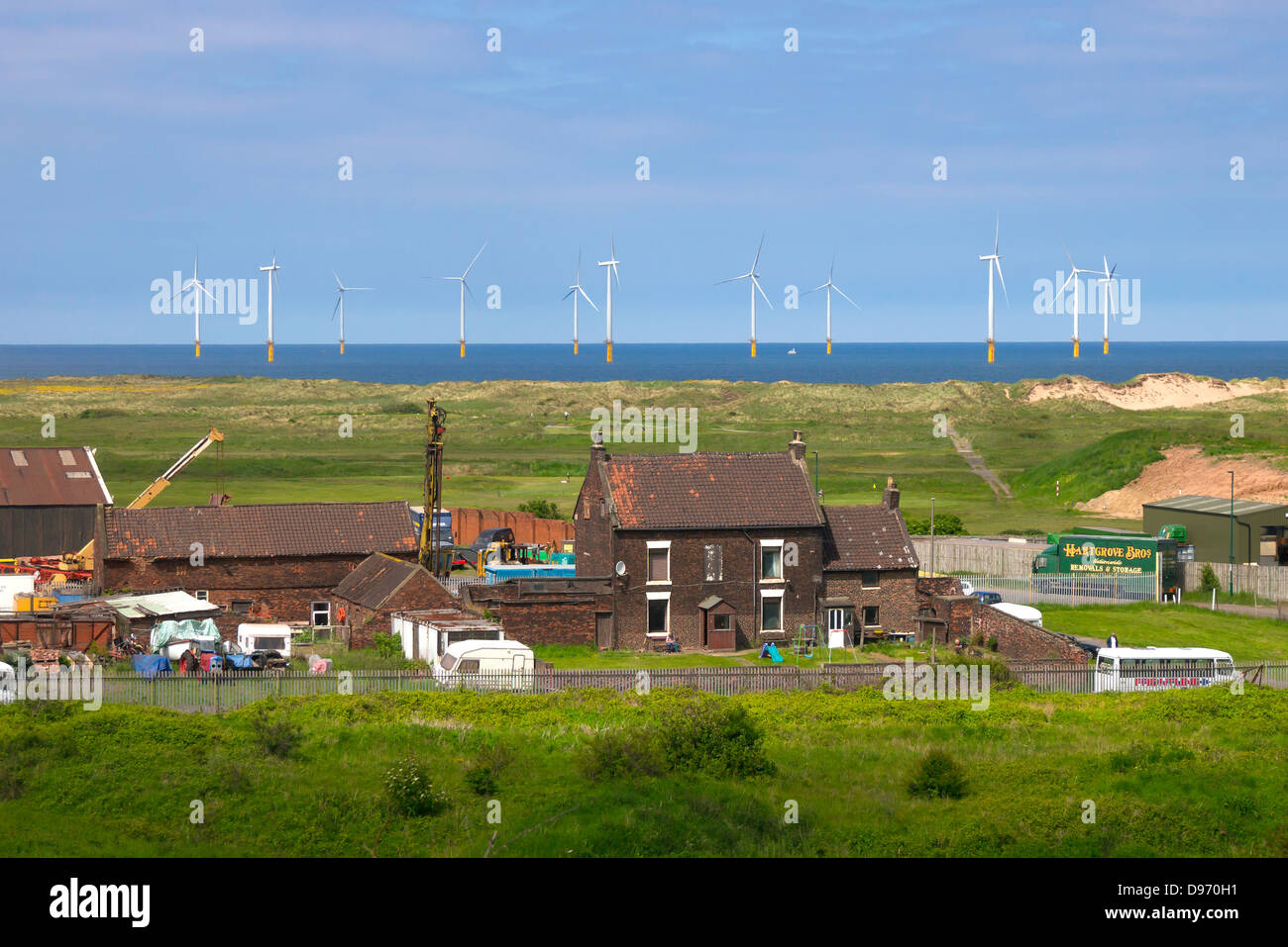 Grade 2 listed Marsh Farm House, once isolated on Warrenby marsh, now