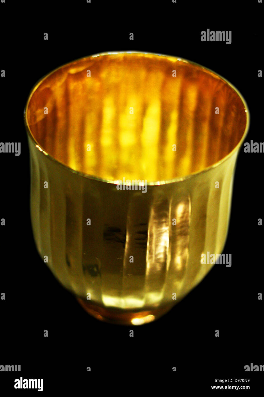 gold beaker 3rd century BC, Greek Stock Photo Alamy