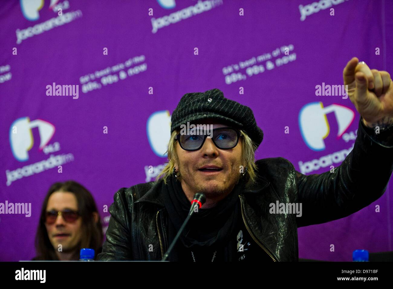 Johannesburg, South Africa. June 12, 2013.  Matt Sorum at the Jacaranda FM studios on June 12, 2013, in Johannesburg, South Africa. Kings of Chaos performed in Cape Town on June 8, 2013 and are set to perform in Johannesburg on June 15 and 16, 2013. Credit:  Gallo images/Alamy Live News Stock Photo