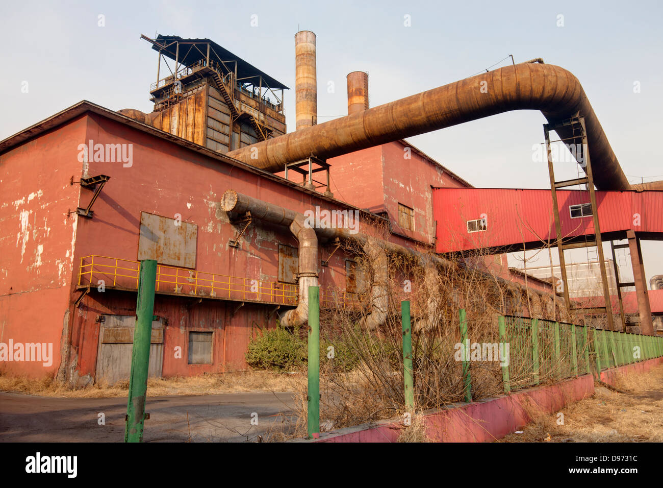 an old abandoned Factory Stock Photo