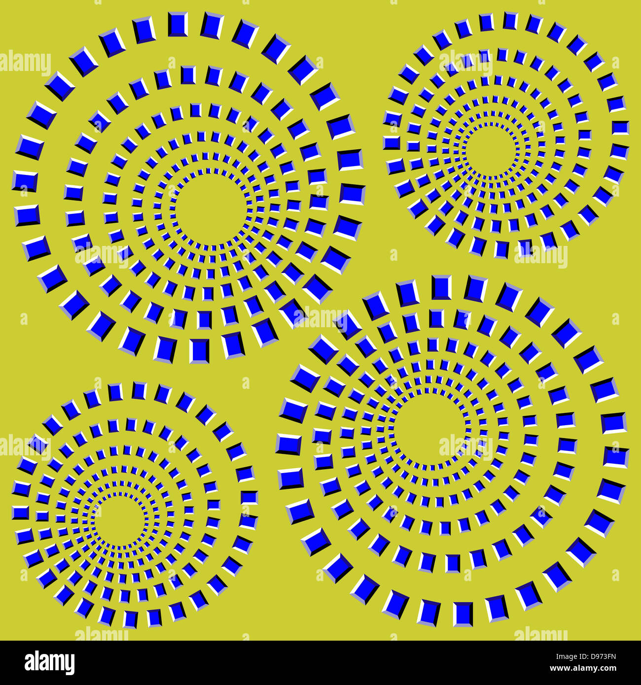 Rotating Circle. Optical Illusion Illustration Stock Photo Alamy