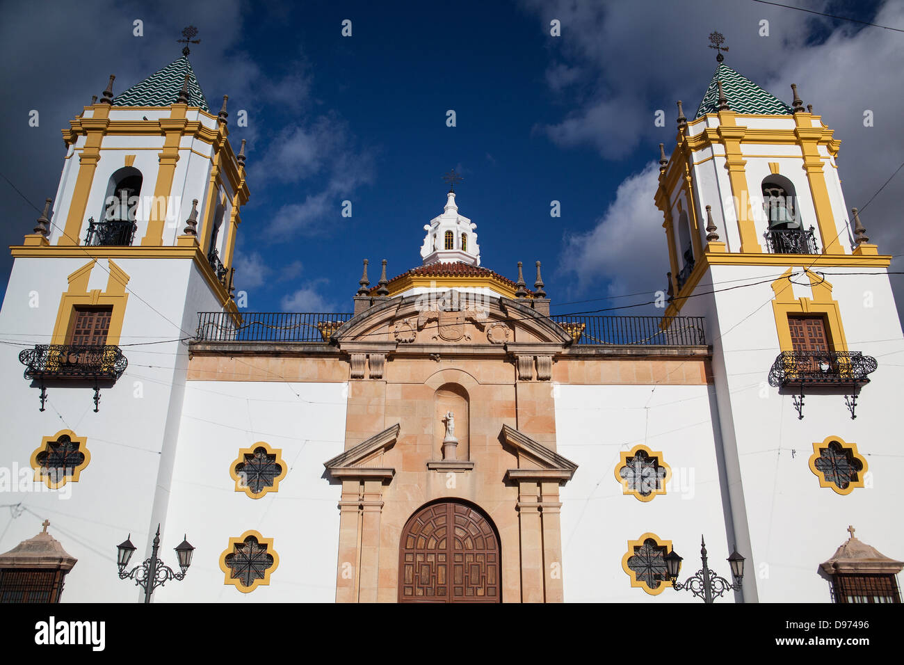 Church Ronda Spain Ronda, Spain May 31, 2019: People On The Square
