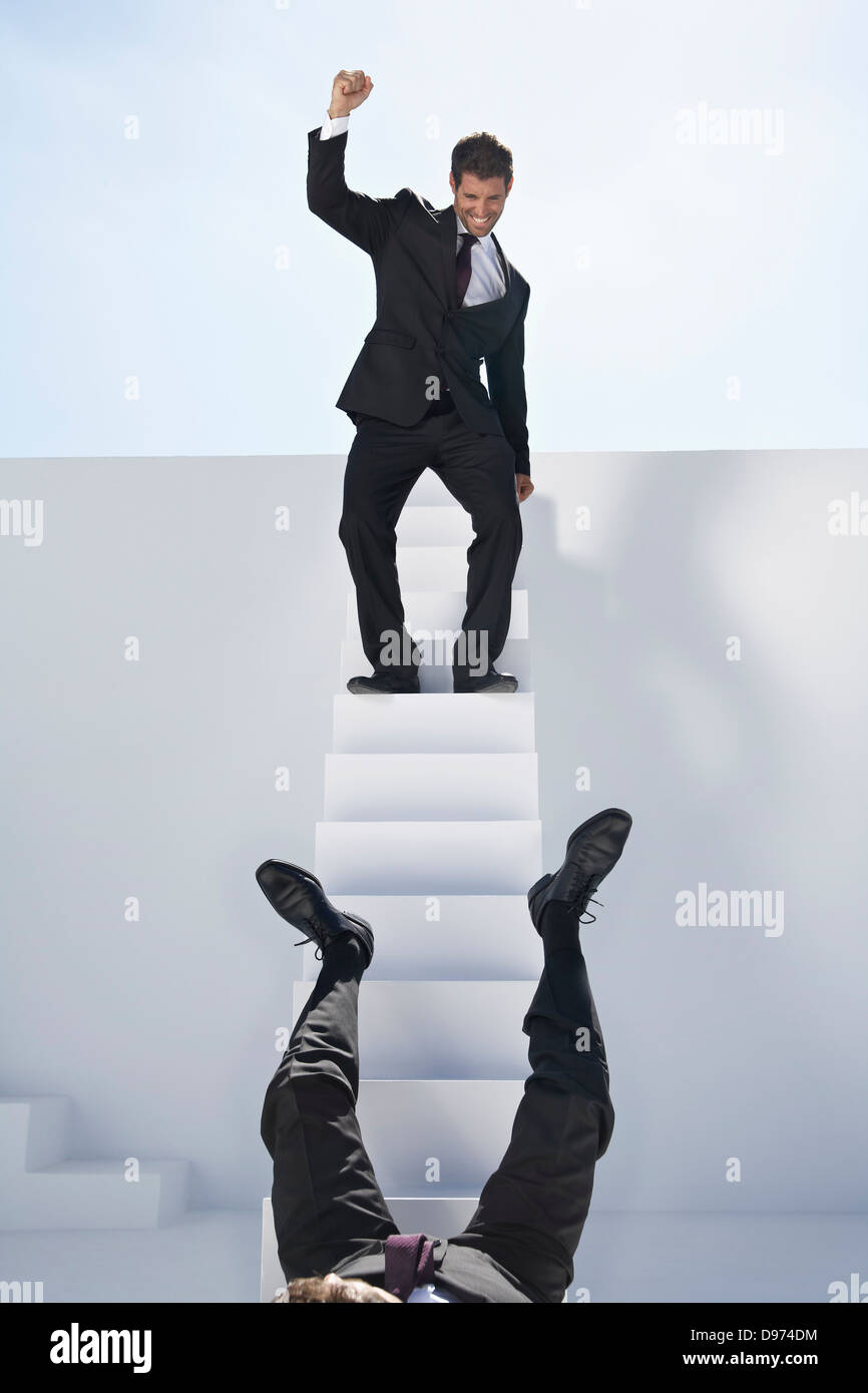 Man Falling And Felling Down Pictogram Shows A Person Fall Down