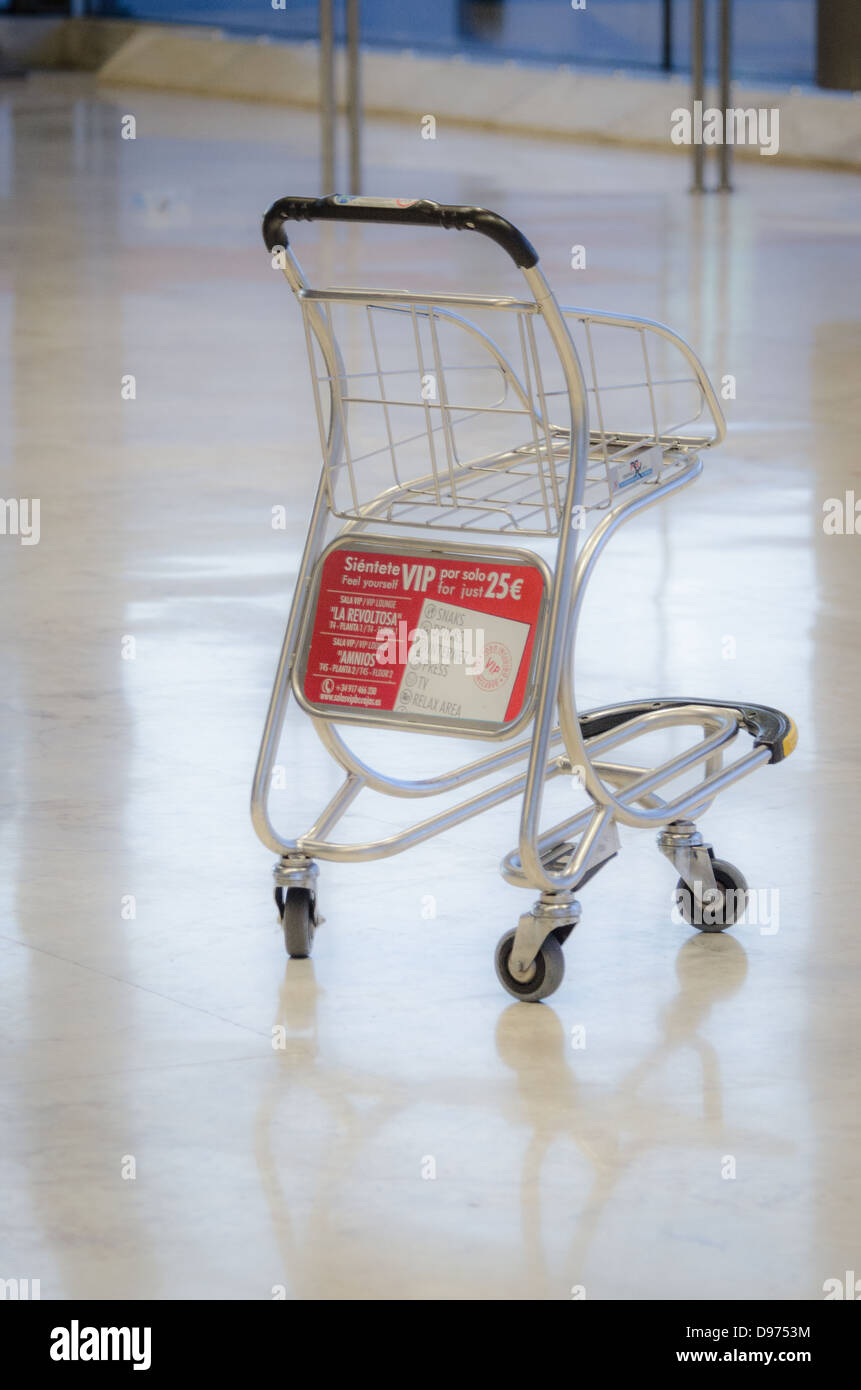 Airport baggage trolley Stock Photo Alamy