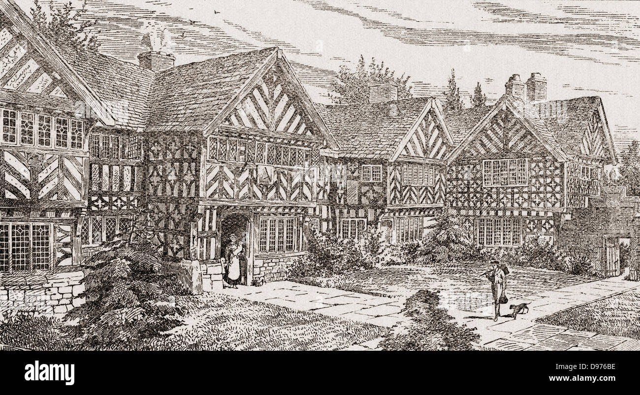 16th century Kenyon Peel Hall, near Tyldesley, Manchester, England